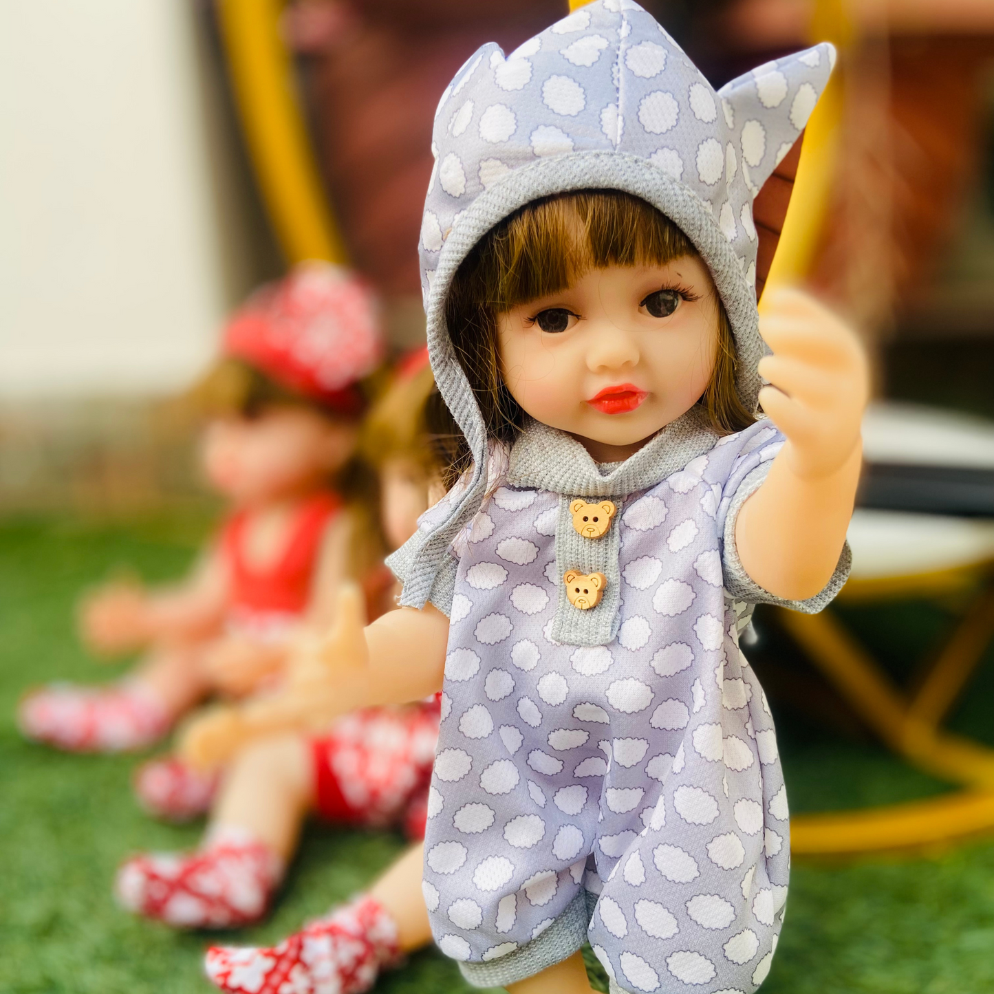 NestyFox 33 cm Realistic Silicone Baby Doll