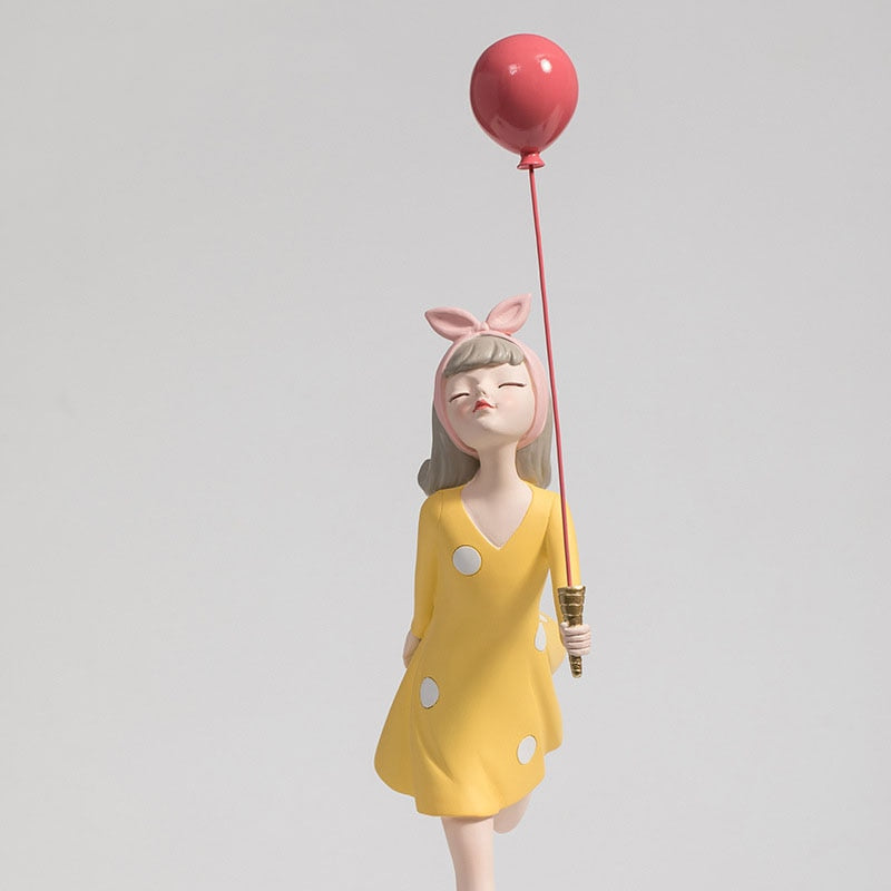 Retro Style Girl With Balloons