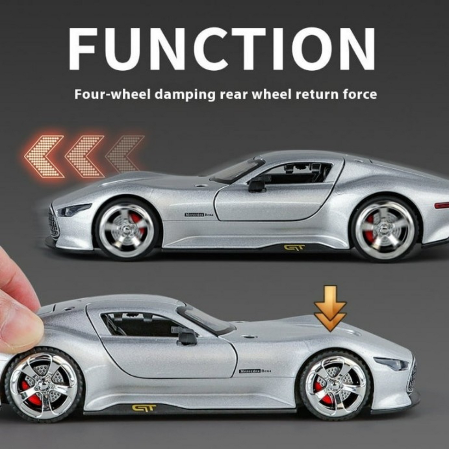 NestyFox CHE ZHI Mercedes AMG Die-Cast Model Car – Alloy Body, Sound & Light Effects