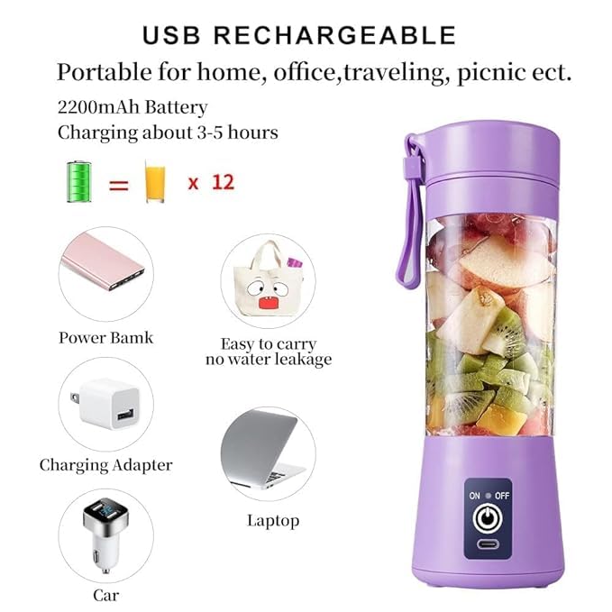 Portable USB Nail Drill & Fruit Mixer