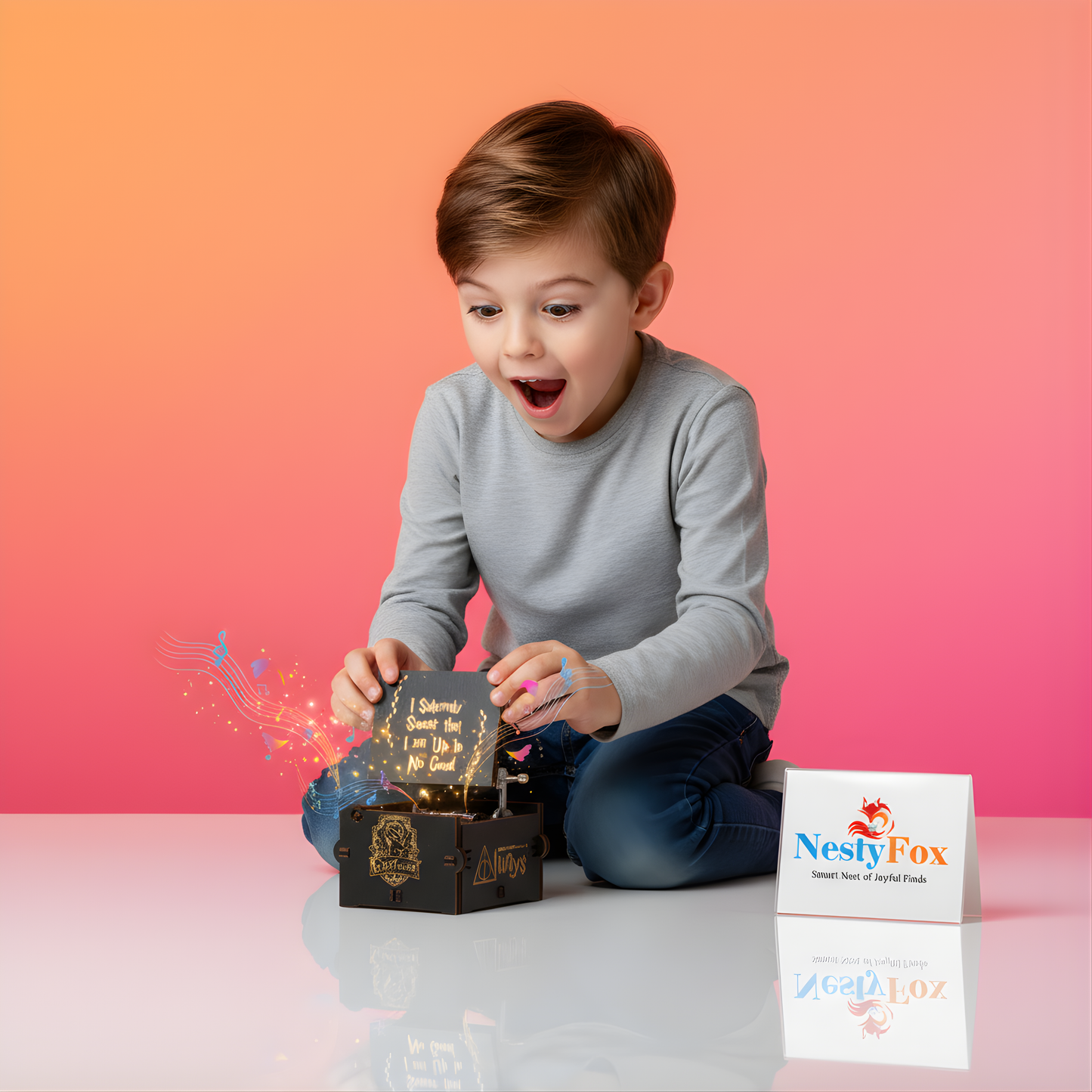Harry Potter Music Box – Wooden Hand Crank Music Box | Vintage Collectible Gift for Kids