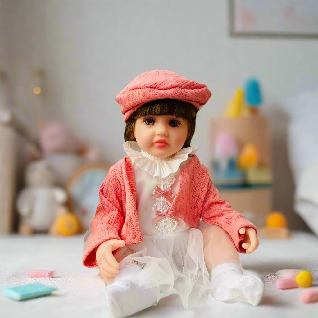 Silicone Baby Doll 55cm – Assorted Dress (No Music)