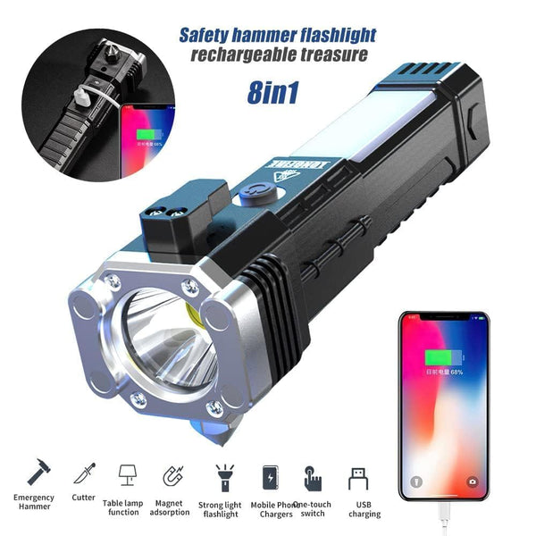 LED Rechargeable Hammer Torch Light – Doon Deals Hub