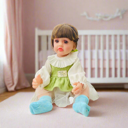 NestyFox - 55 cm Realistic Silicone Baby Doll (Without Sound)
