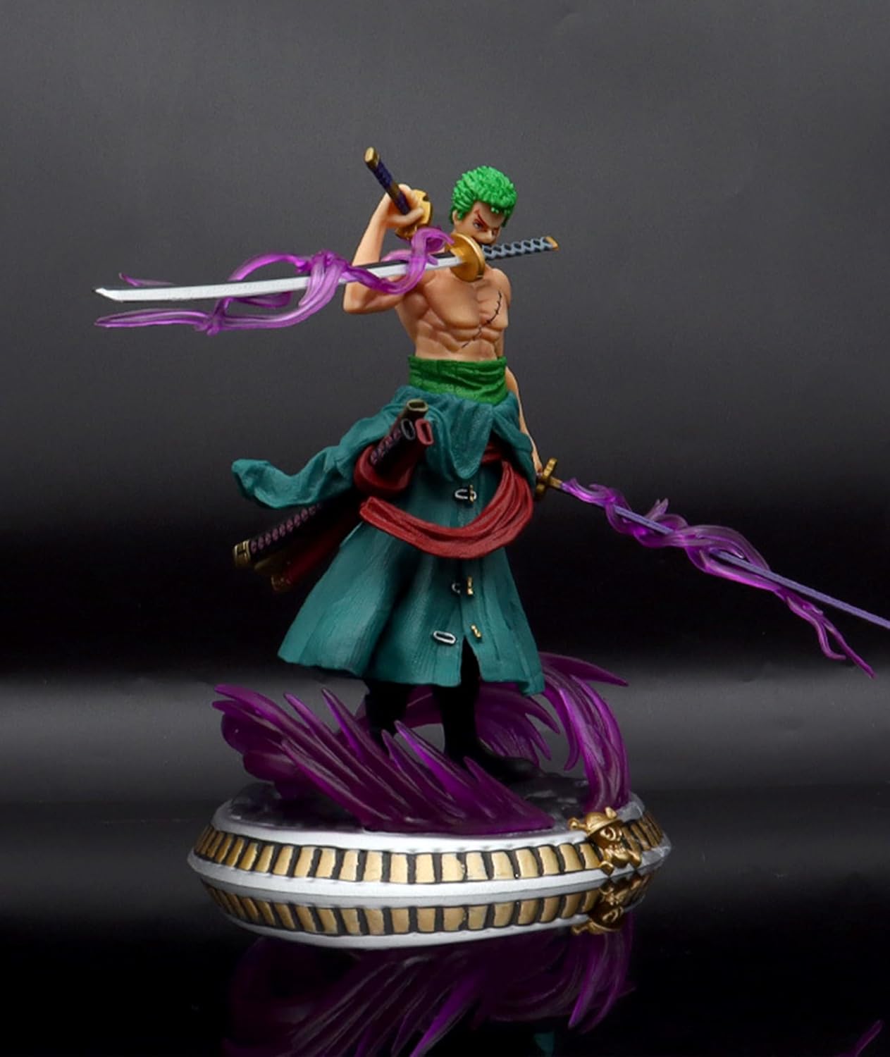 One Piece Roronoa Zoro Action Figure - Three Sword Style Battle Statue