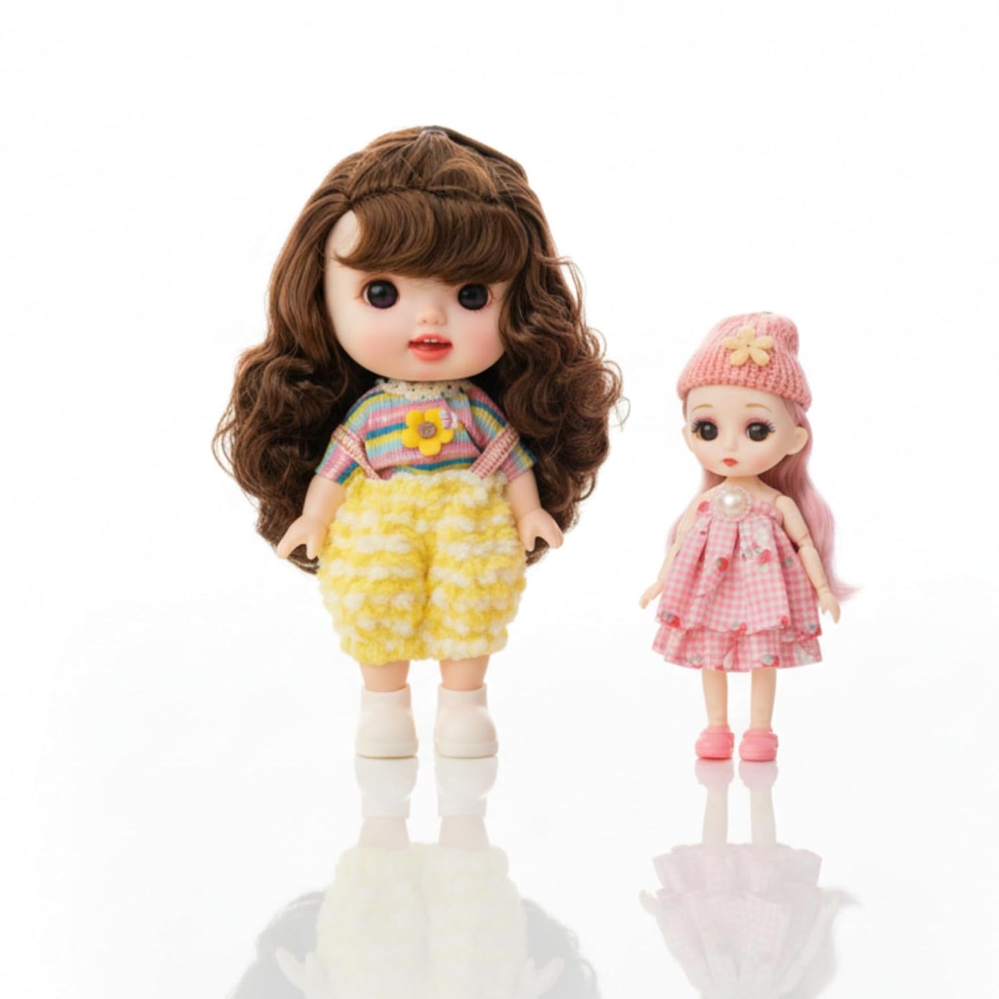 Reborn Silicone Doll with Keychain Doll & Surprise Gift Set