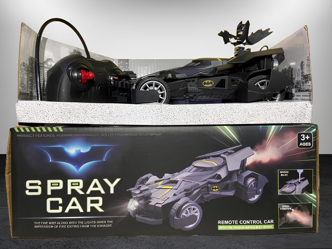 Ultimate Batman RC Car with Water Spray & LED Lights