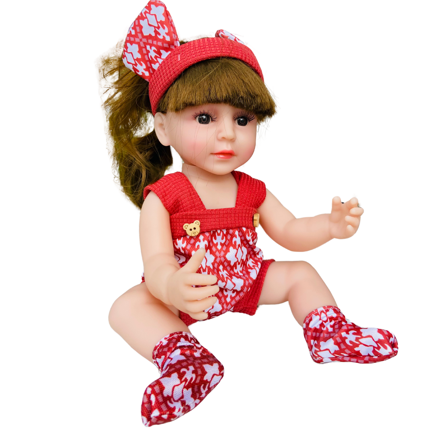 NestyFox 33 cm Realistic Silicone Baby Doll