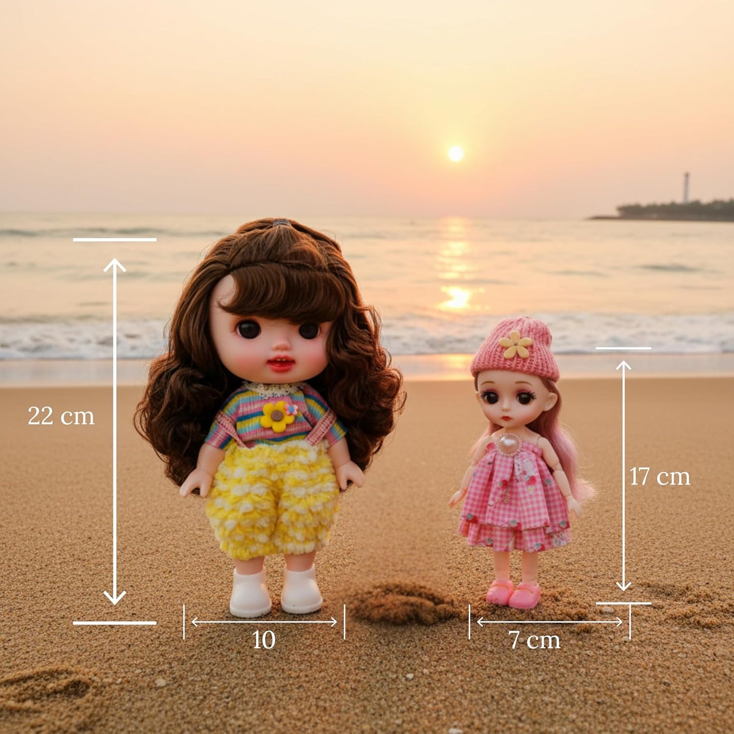 Reborn Silicone Doll with Keychain Doll & Surprise Gift Set