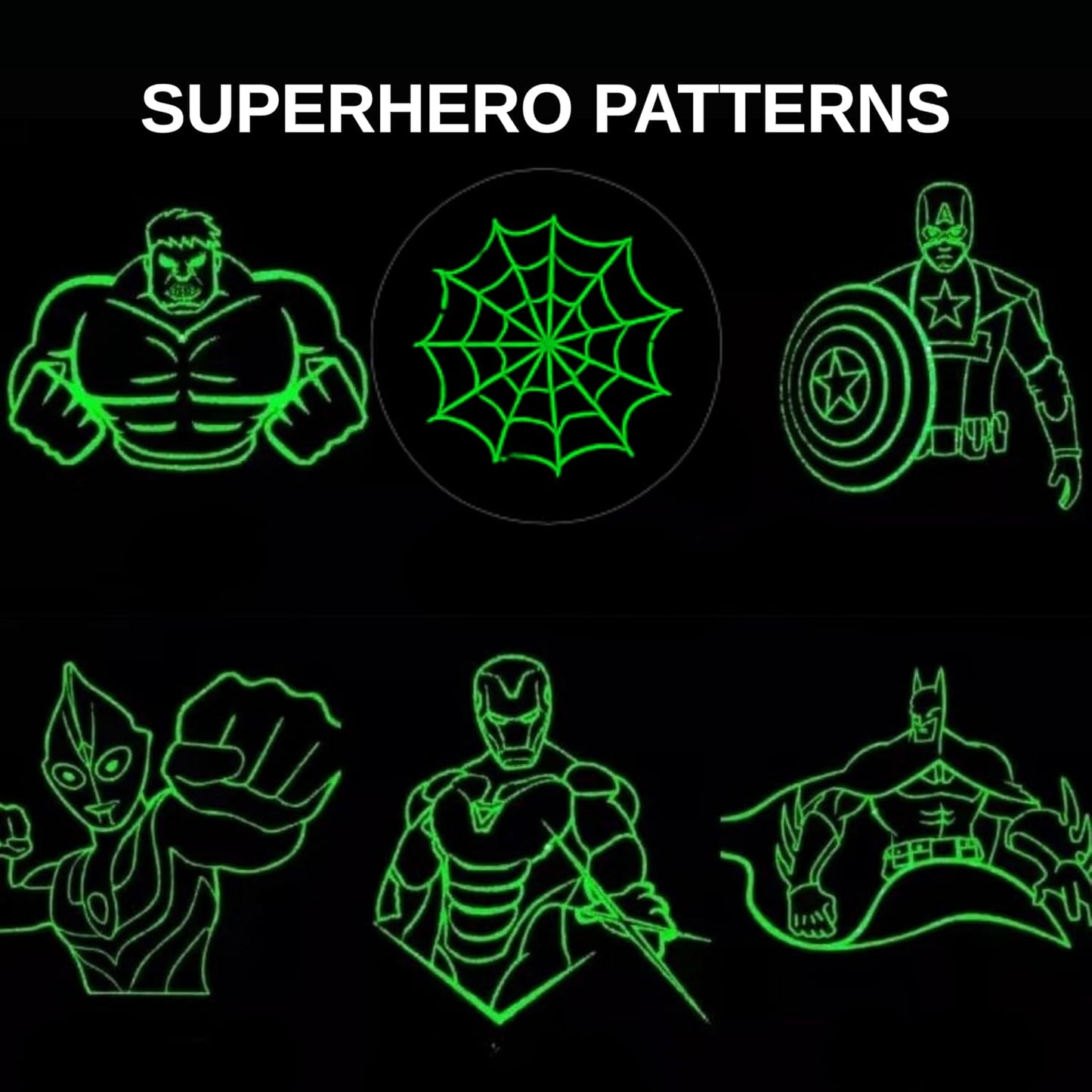 Rechargeable Superhero & Military Grenade Laser Pointer Combo