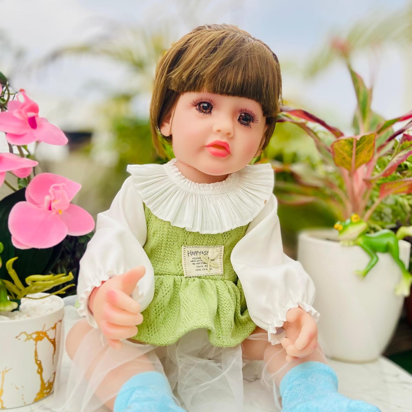 Silicone Baby Doll 55cm – Assorted Dress (No Music)