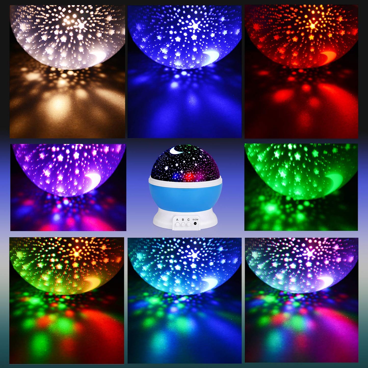 Star Master Sky Projector: USB LED Bed Lamp