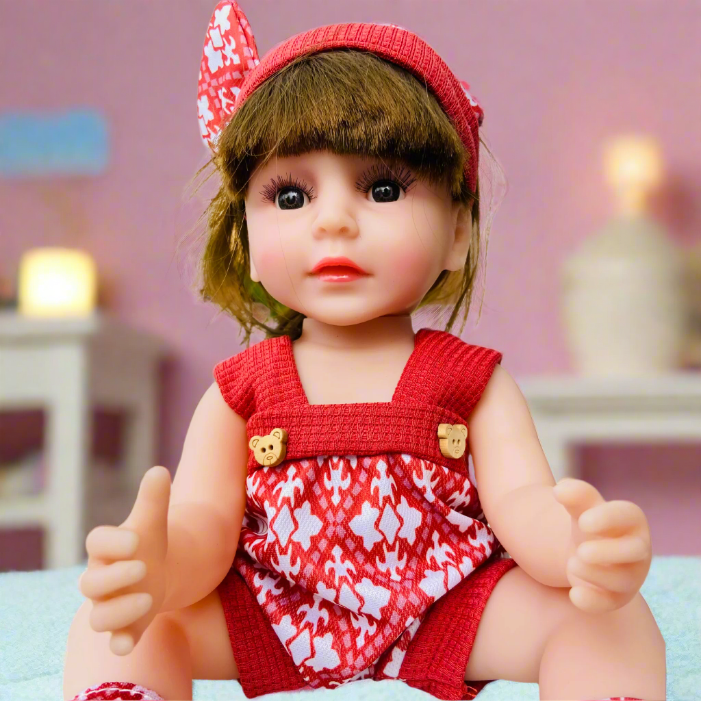 NestyFox 33 cm Realistic Silicone Baby Doll