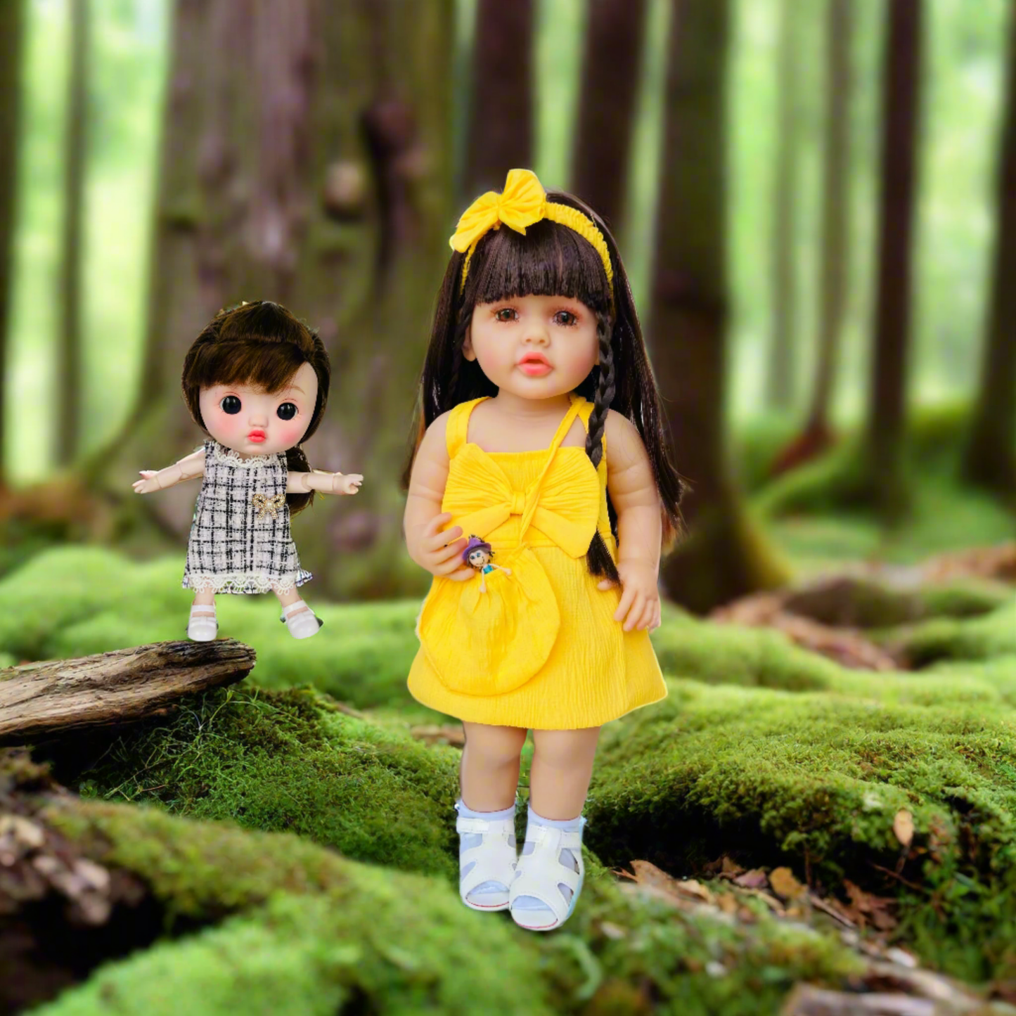 53cm Silicone Doll Gift Set - Complete Play Collection with LED Accessories & Extra Dress