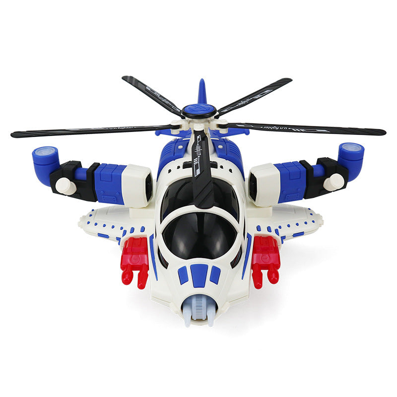 Armed Fighter Toy Universal Wheel Helicopter 360° Rotation