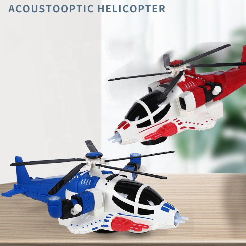 Armed Fighter Toy Universal Wheel Helicopter 360° Rotation