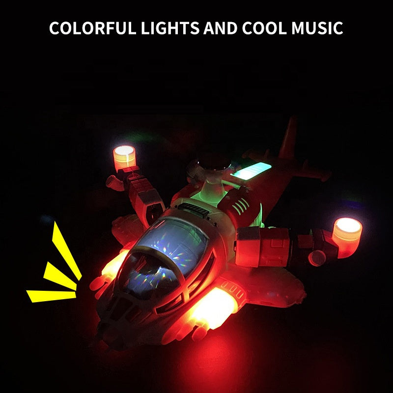 Armed Fighter Toy Universal Wheel Helicopter 360° Rotation