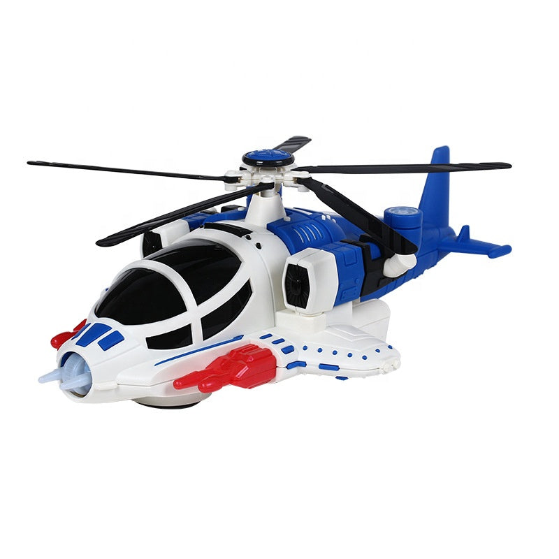 Armed Fighter Toy Universal Wheel Helicopter 360° Rotation