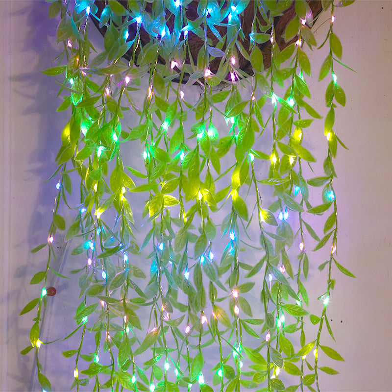 Vine Leaf LED Lights - 200 LEDs, 8 Modes, 1 m, Multi-Color
