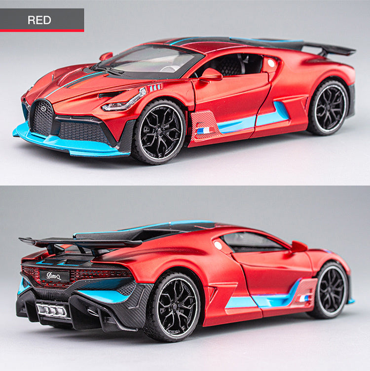 NestyFox 1:32 Bugatti Divo Alloy Car Model – Sound, Lights & Pull-Back Action