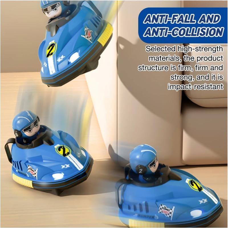 Remote Control Bumper Cars for Kids – 2 Player RC Ejecting Cars Set with Lights & Music | Fast/Slow Speed, USB Rechargeable, Interactive Toy Gift