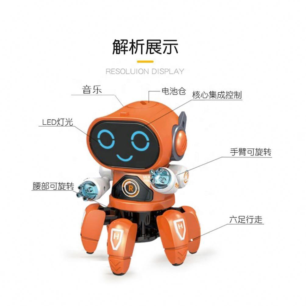 Dancing Robot with Lights & Music | All-Direction Movement Toy for  Boys & Girls