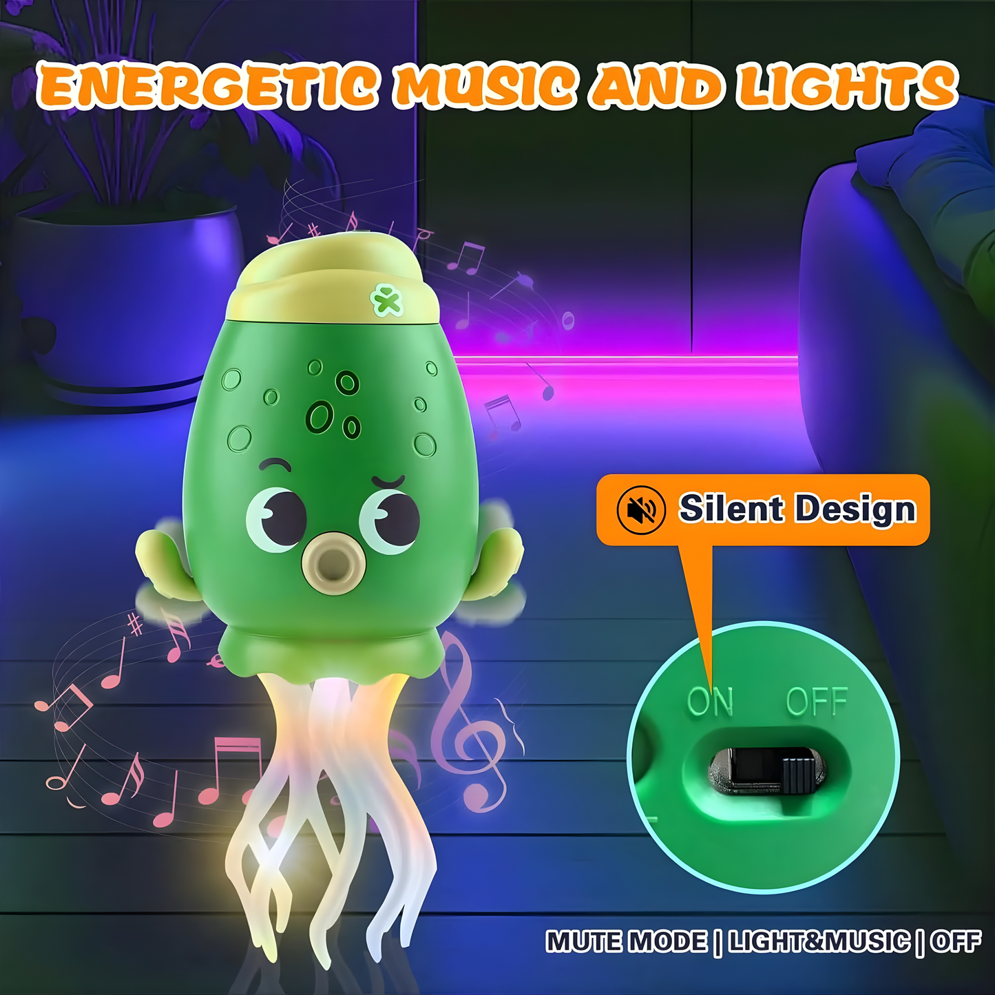 Electric Dancing Jellyfish Octopus Toy – Light & Music For Kids