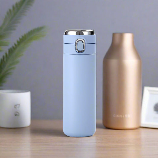 LED Display Vacuum Insulated Temperature Water Bottle  - 420ml, SUS304 Stainless Steel