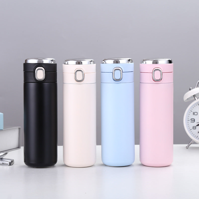 LED Display Vacuum Insulated Water Bottle - 420ml, SUS304 Stainless Steel