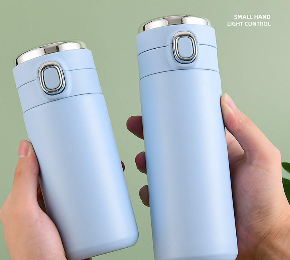 LED Display Vacuum Insulated Water Bottle - 420ml, SUS304 Stainless Steel