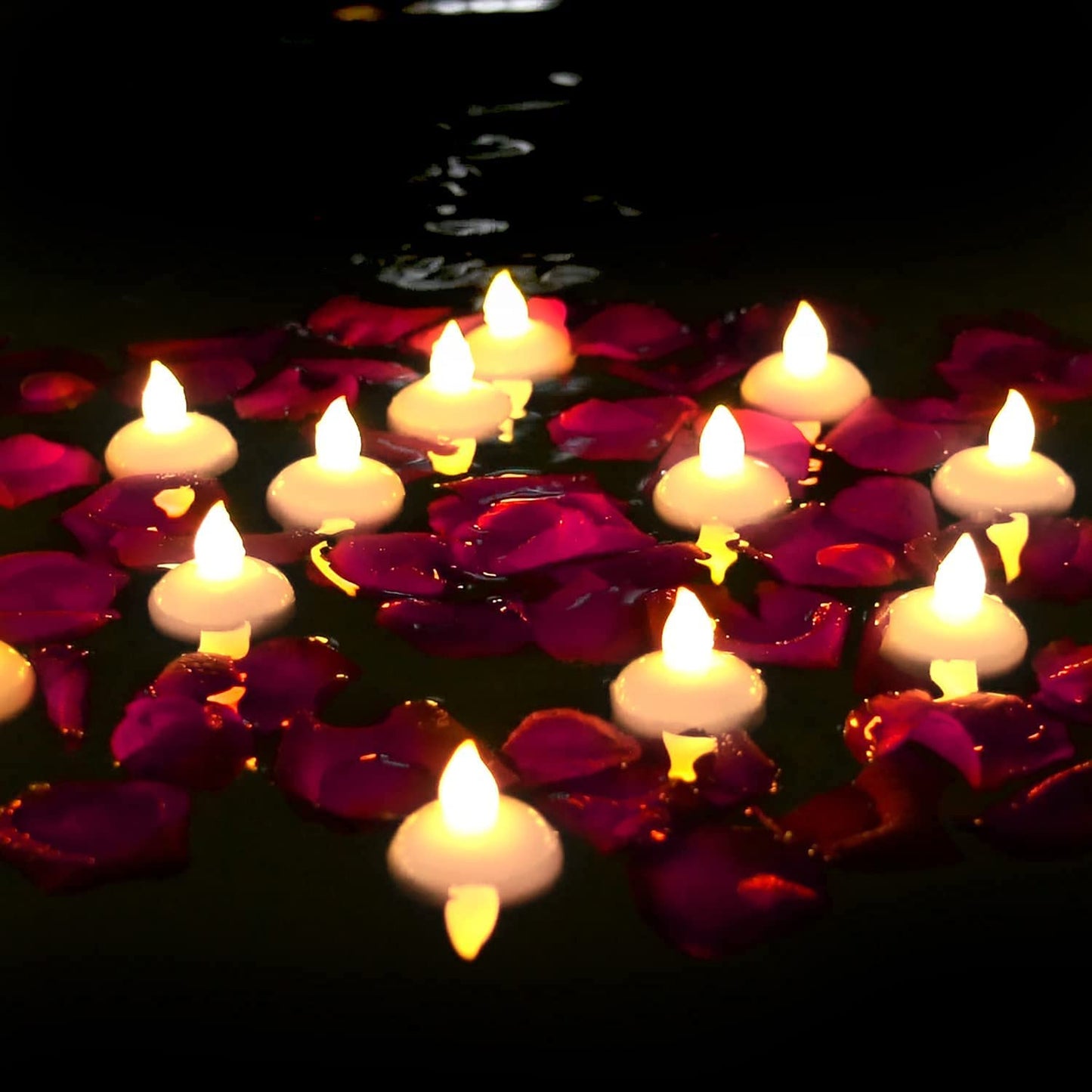 Floating Water Sensor Diya - Pack of 12 for Diwali & Decor