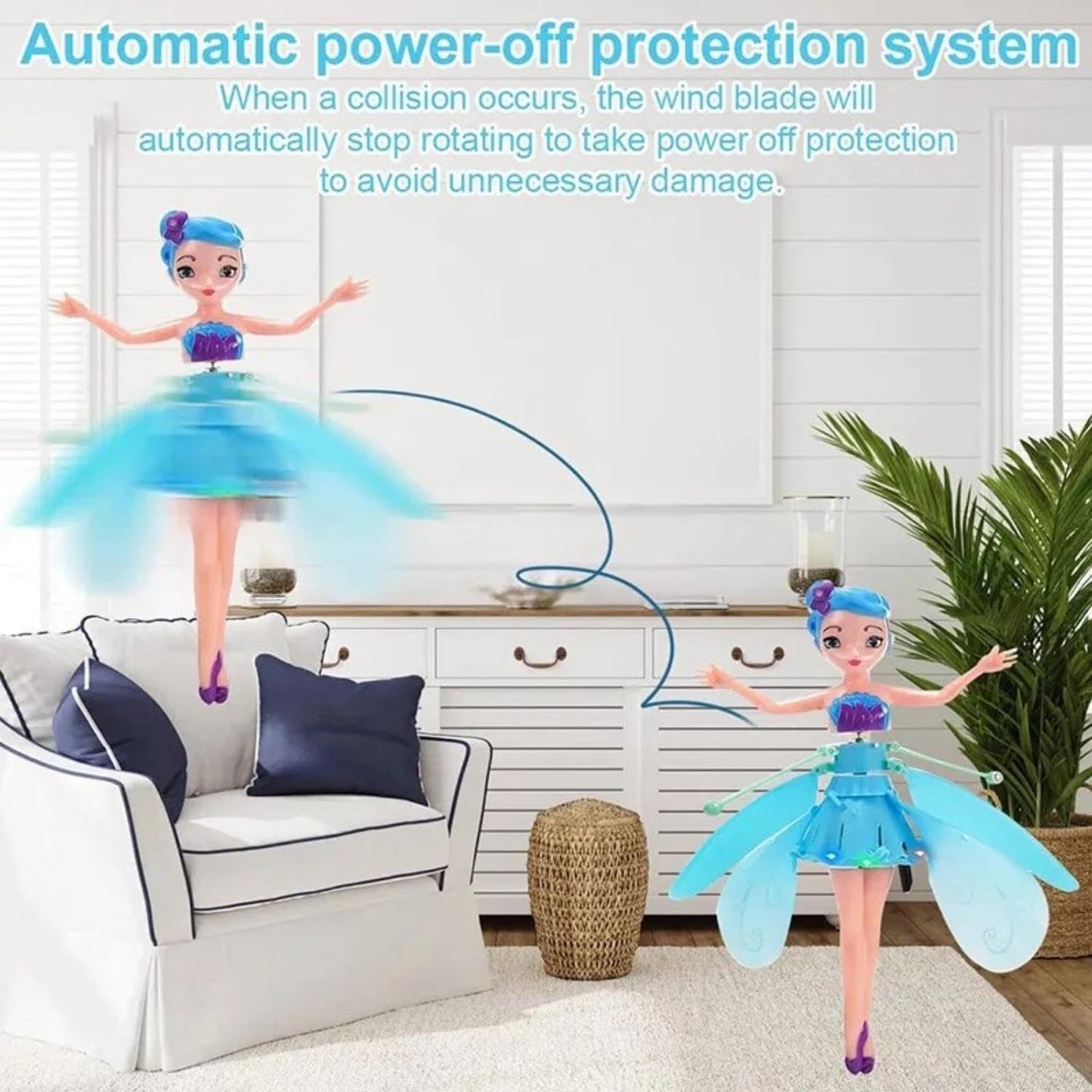 Flying Fairy Doll With Hand Sensor Control