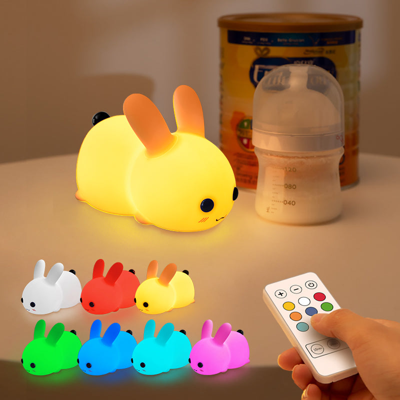 Mini Rechargeable Soft Touch LED Rabbit Night Light