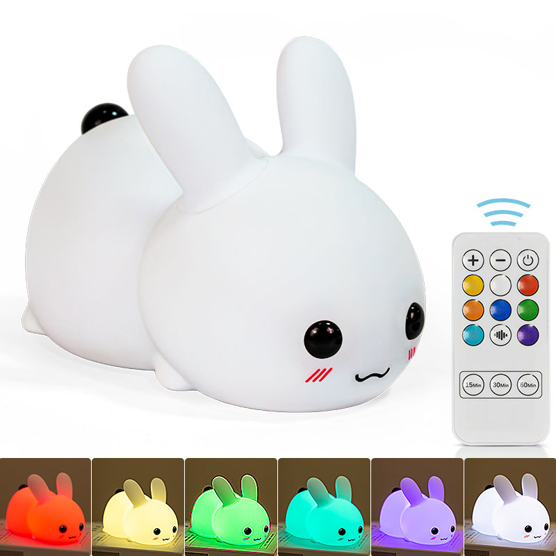 Mini Rechargeable Soft Touch LED Rabbit Night Light