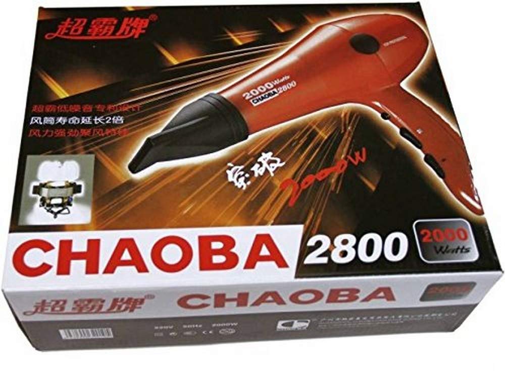 CHAOBA 2000 Watts Professional Hair Dryer (Black)