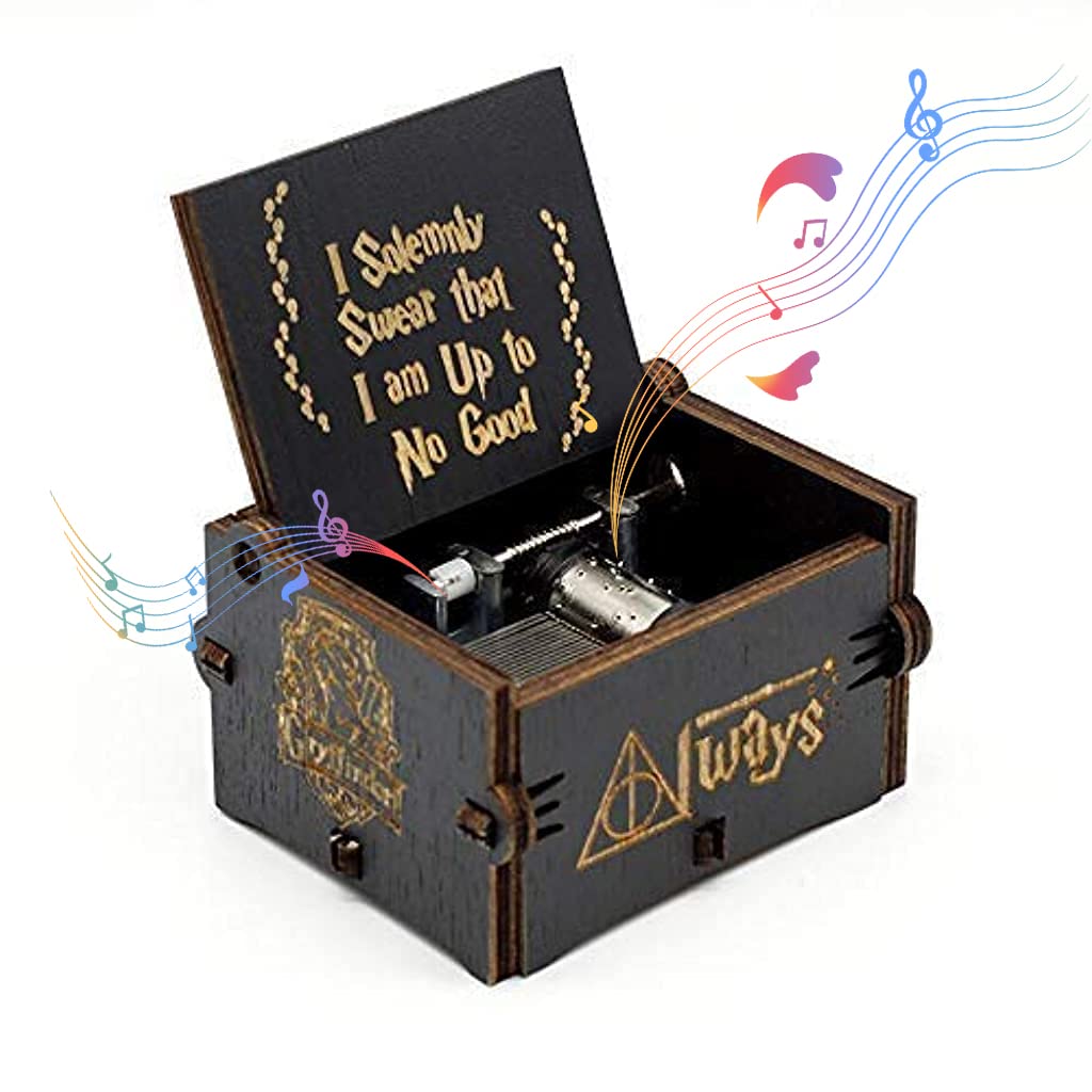 Harry Potter Music Box – Wooden Hand Crank Music Box | Vintage Collectible Gift for Kids