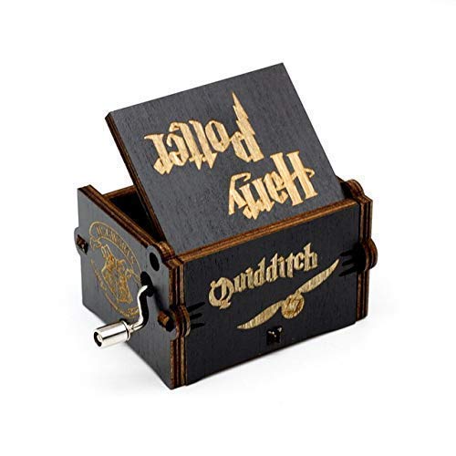 Harry Potter Music Box – Wooden Hand Crank Music Box | Vintage Collectible Gift for Kids