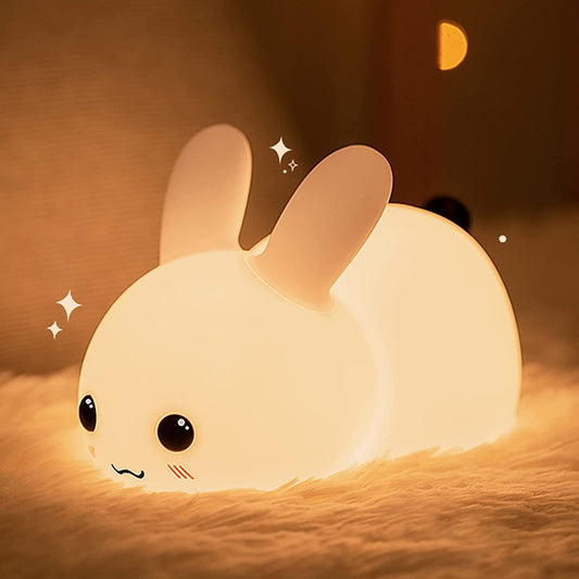 Mini Rechargeable Soft Touch LED Rabbit Night Light