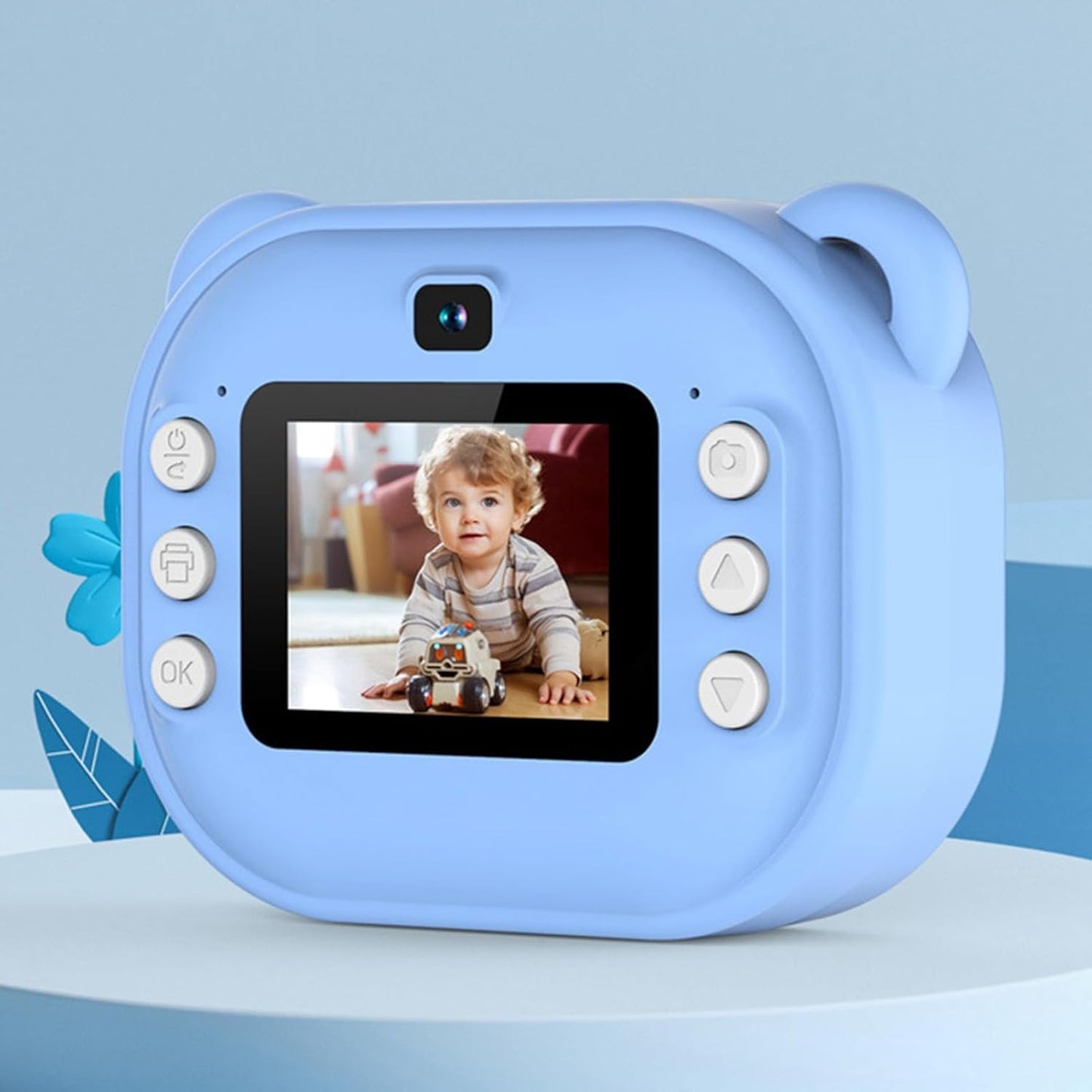 Instant Print Camera, 1080P Thermal Printing 2-Inch HD Screen