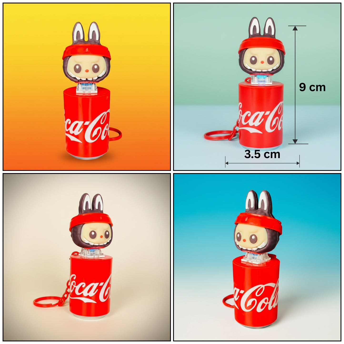 NestyFox - Labubu Cola Can Bunny Toy – Light & Music Figure