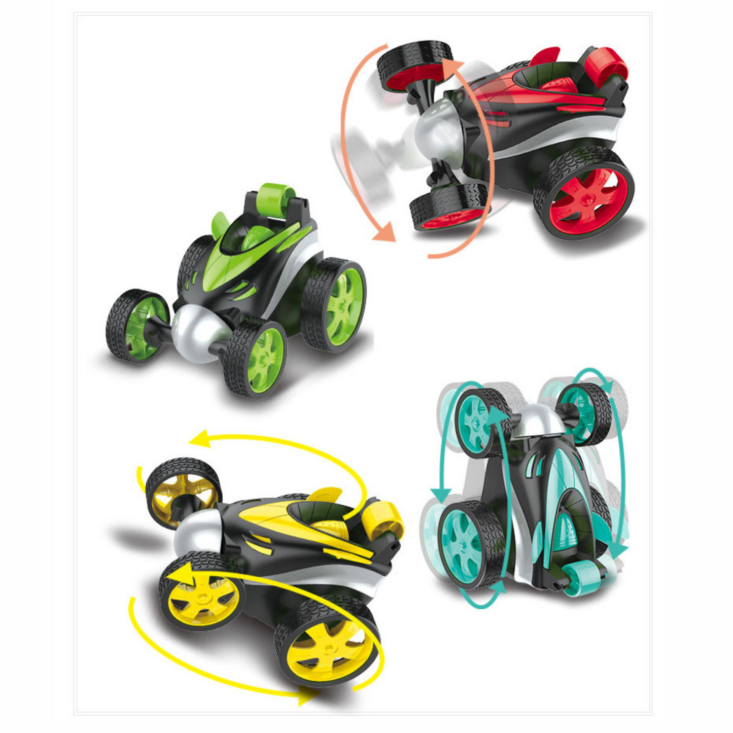 NestyFox Stunt Car - 360° Rotating Remote Control Car