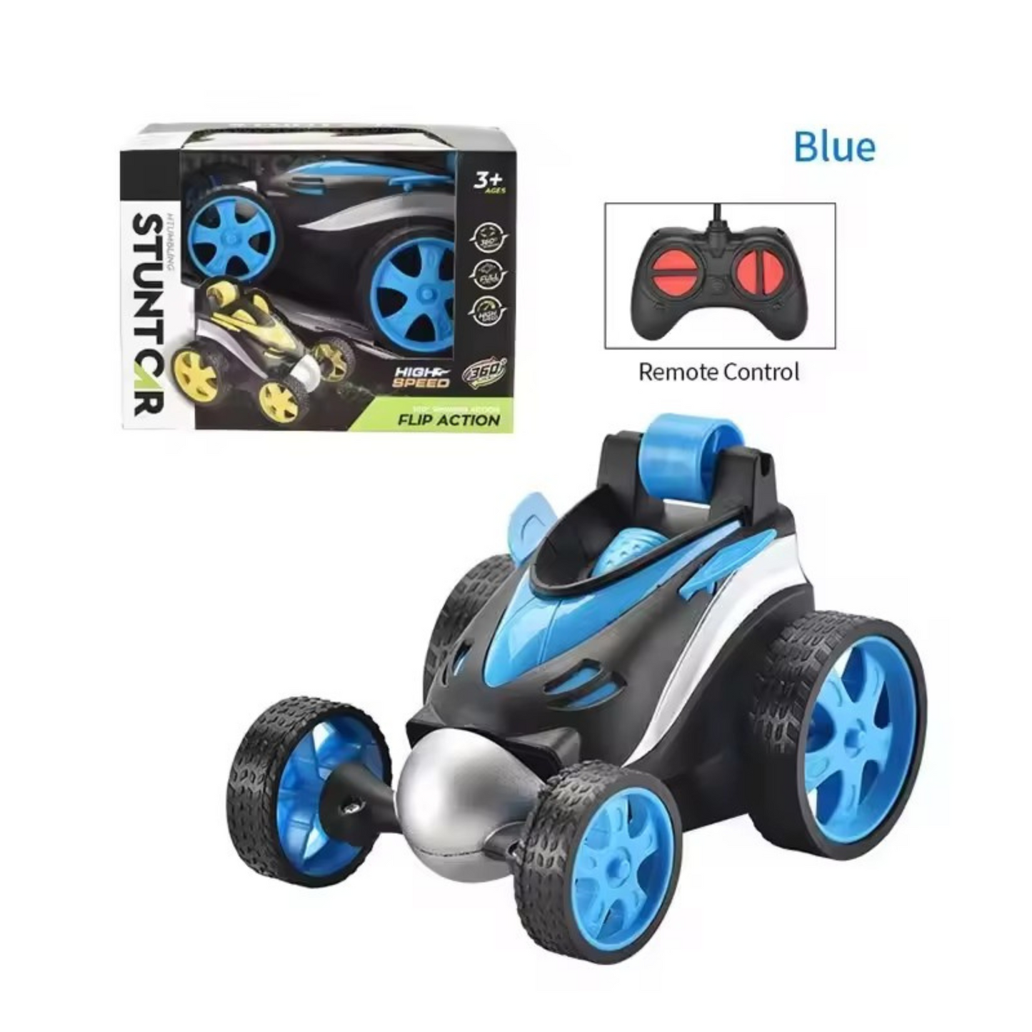 NestyFox Stunt Car - 360° Rotating Remote Control Car