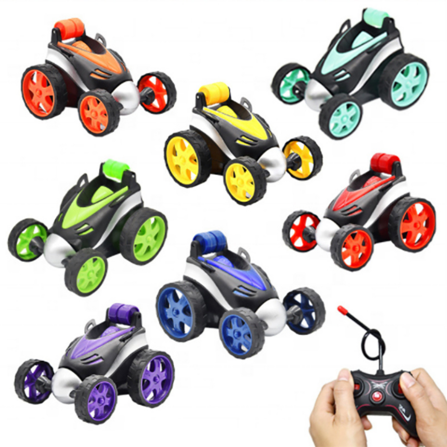 NestyFox Stunt Car - 360° Rotating Remote Control Car