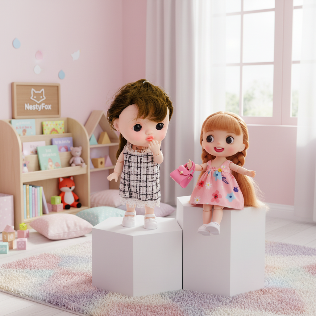 Premium Mini Doll - 22cm Collectible Toy for Kids Ages 3+