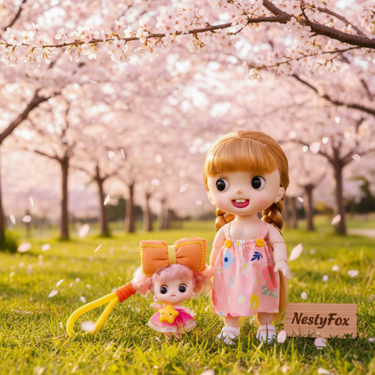 CoCo & CoCo Mini – Big Eye Doll Gift Set | NestyFox | Music, Light & 17 Joints