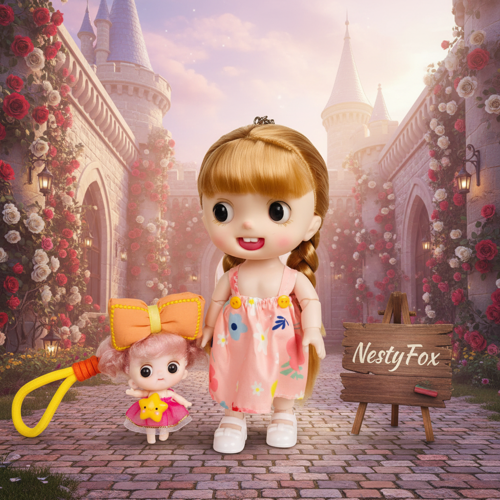 CoCo & CoCo Mini – Big Eye Doll Gift Set | NestyFox | Music, Light & 17 Joints