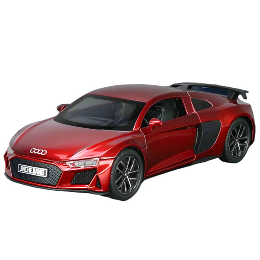 NestyFox Diecast 1:32 Alloy Audi R8 – Sound & Light Pullback Car