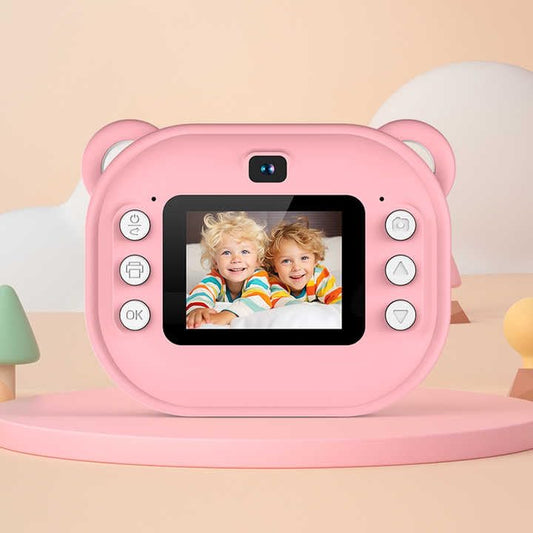 Instant Print Camera, 1080P Thermal Printing 2-Inch HD Screen