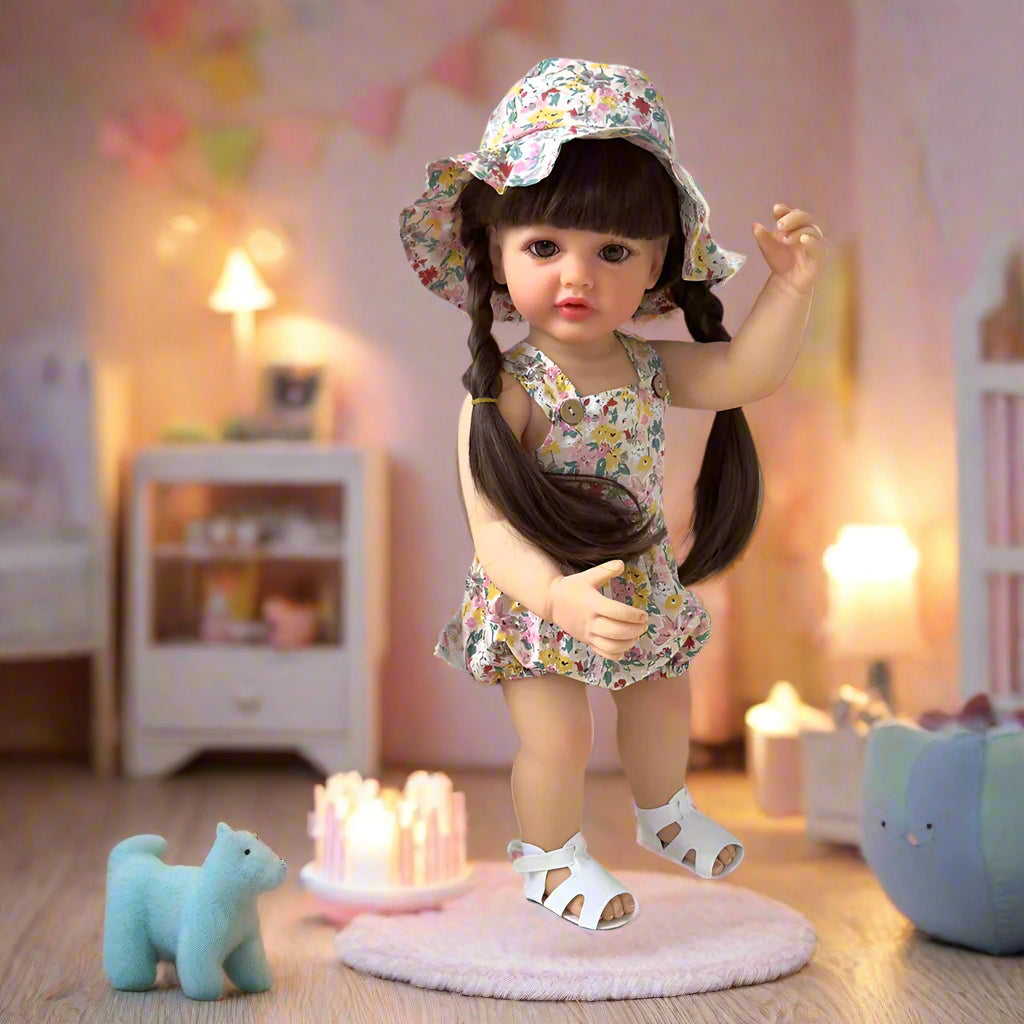 NestyFox 55 cm Realistic Silicone Baby Doll

