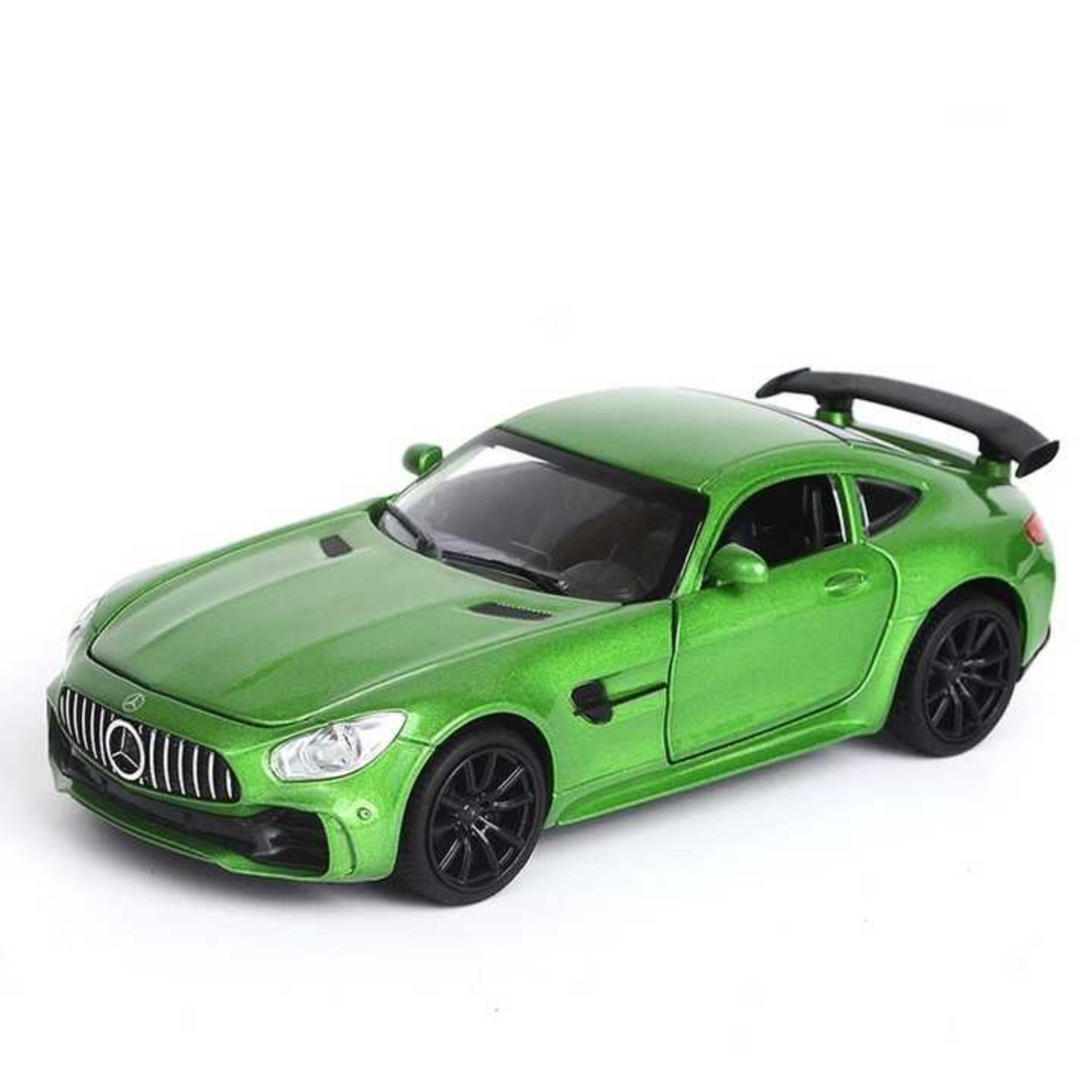 NestyFox Mercedes-Benz AMG GTR Die-Cast Model Car, 1:32 Scale, Pull-Back Action with Lights and Sound